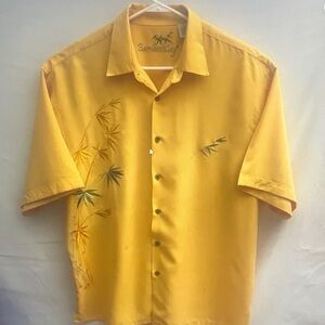 BAMBOO Men's Golden Yellow Casual Shirt